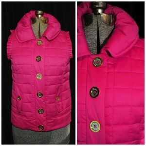 Perfect by Carson Kressley Hot Pink Puffer Vest XS